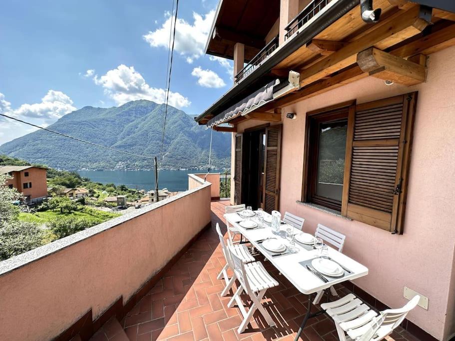3Br Villetta Con Panoramica Sul Lago Nesso Exterior foto